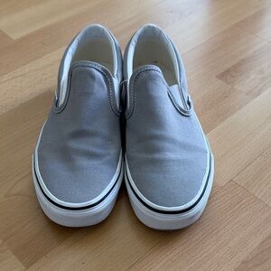 Vans Gray Slip-On Sneakers